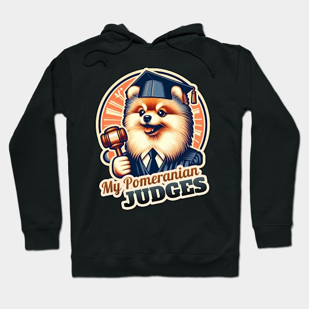 Pomeranian judge Hoodie by k9-tee